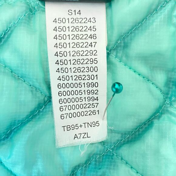 The North Face Women’s Thermaball Lightweight Packable Puffer Jacket Sz S Teal - Picture 13 of 14